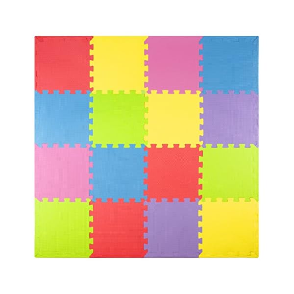 Foam Play Mats (16 Tiles + Borders) Kids Puzzle Playmat Tiles NonToxic Interlocking Floor