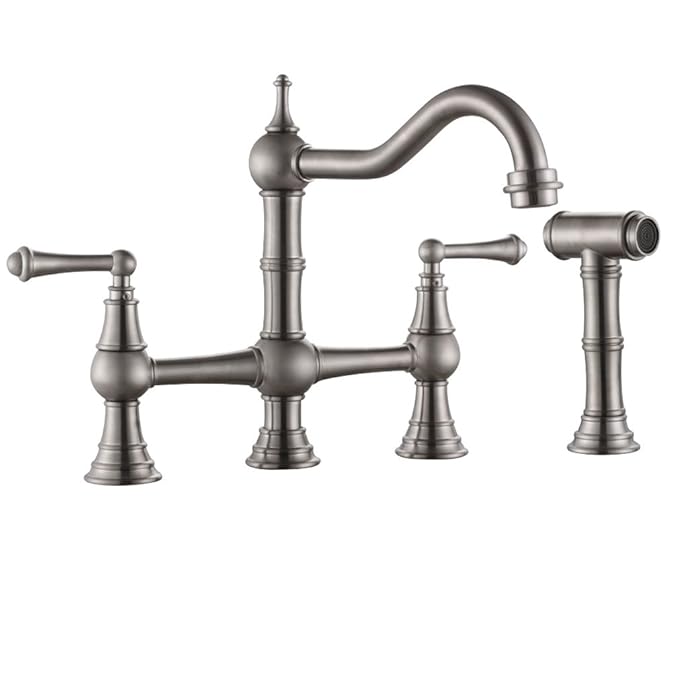 HAOXIN TCP353N TwoHandle ThreeLeg 4Hole HighArc Bridge Style