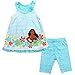MOANA Girls' 2-Piece Bike Short Set Sizes: 4-6X