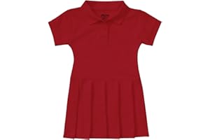 CLASSROOM SCHOOL UNIFORMS Classroom Girls Polo Dress School Outfit for Toddler,Pleated Skirt