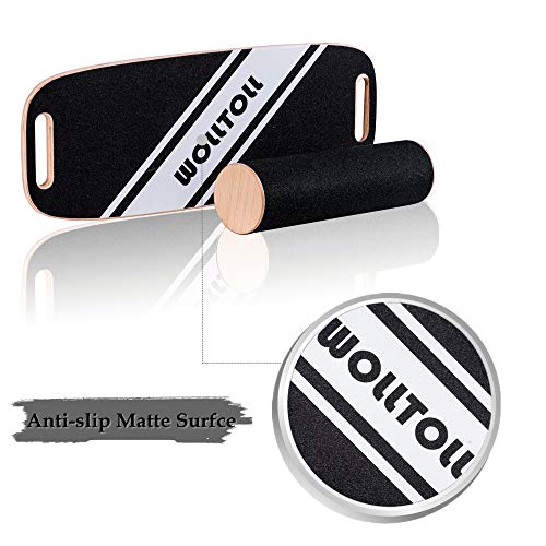 Wooden-Balance-Board-Stability-Core-Trainer-with-Handle-Solid-Wood-Board-with-Anti-Slip-Surface-Board-Exercise-Roller-for-Daily-Exercise-Challenging-Fitness-and-Balancing-Exercise-Fitness-Equipment