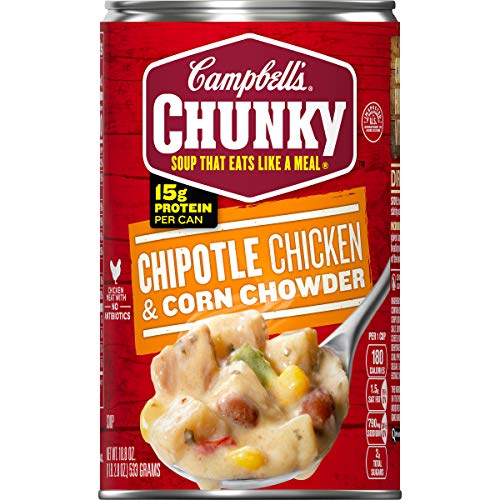 Campbell's Chunky Chipotle Chicken & Corn Chowder, 18.8 oz. Can (Pack of 12) - Thumbnail 7