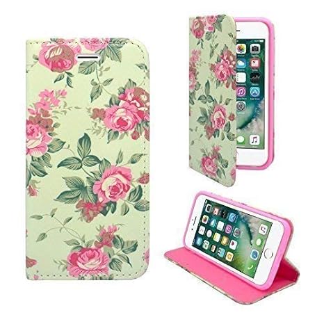 Apple Iphone 7 Rose Fleur Multicolore Dessin Imprimé Style