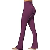 Sunzel Sunzfly No Front Seam Mini Flare Leggings for Women, Invisible Butt Scrunch Flared Yoga Pants with Tummy Control