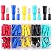 Hilitchi 100-Pcs 22-16 AWG Assorted Insulated Female & Male Bullet Butt Wire Crimp Connector Terminals Assortment Kit