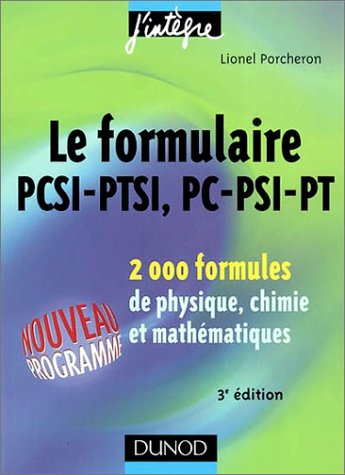 Le  formulaire PCSI-PTSI, PC-PSI-PT