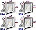 Trendmart Led Flood Light 10w Cool White Outdoor Lighting Garden Light Come with Us Standard 3 Pin Plug (Cool White, 10w with Us Plug)