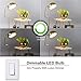 LOHAS LED E12 Candelabra Base Bulbs, Dimmable LED 60W Equivalent Light Bulb, 6W LED Daylight Candelabra Bulb 5000K for Ceiling Fan Lights Chandelier Lighting, 550Lm Decorative Candle Base E12, 4Pack