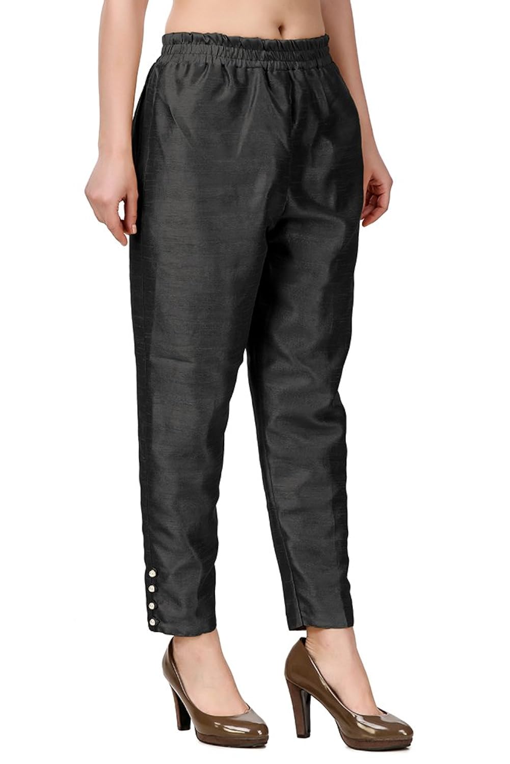 oneoeightdesigns women's cotton silk pants and pearl finish buttons