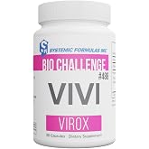 Systemic Formulas Bio Challenge #488 VIVI Virox - 30 Capsules. Powerful Immune Support Blend with PAU D&rsquo;Arco, Leptotaenia Oil (Lomatium dissectum), Bitter Almond Oil, Jojoba Oil and Vitamin E.