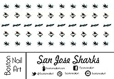 NHL - San Jose Sharks Waterslide Nail Decals - 50pc