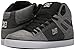 DC Men's Pure HIGH-TOP WC TX SE Skate Shoe, Grey/White/Grey, 11.5 D US