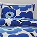 Marimekko 221461 Unikko Duvet Cover Set, Blue, Full/Queen