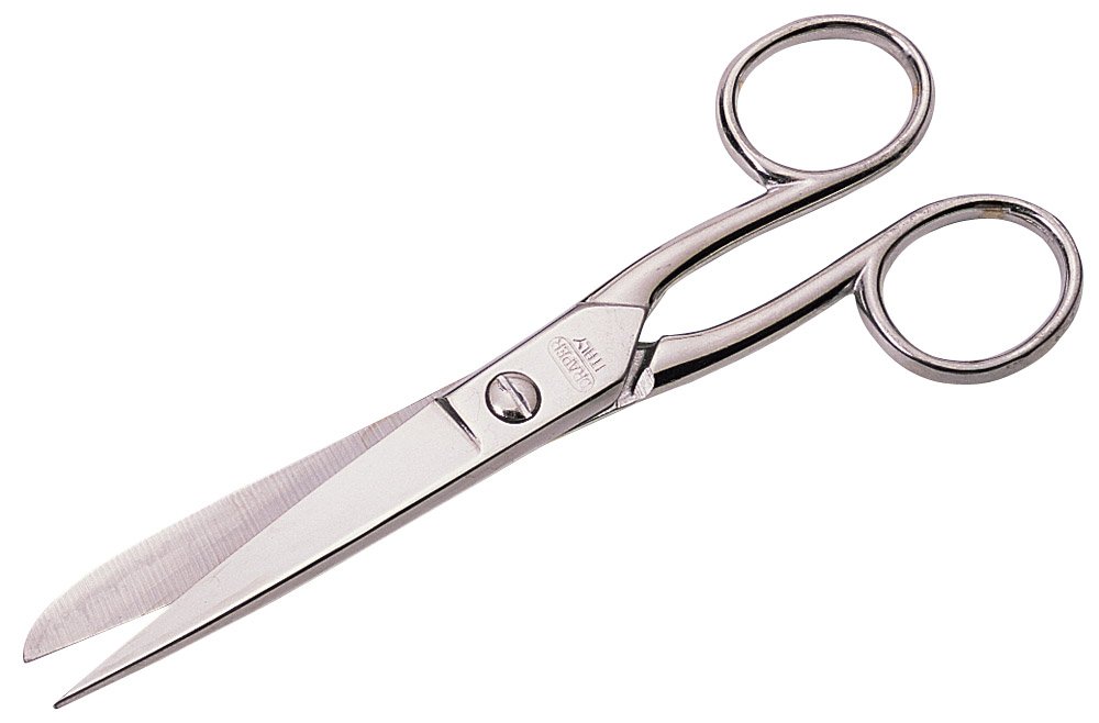 Draper 14130 Household Scissors, 155mm, 24.2cm x 9.4cm x 1cm, Chrome