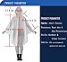 Vcansion Women's Lightweight Packable Poncho Wind Hooded Raincoat Coat Grey L-XL