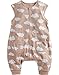 Vaenait Baby Toddler Kids Wearable Blanket Sleeper Zipup Cloud Apricot M
