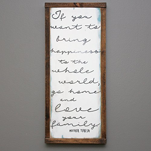 Handmade If you want to bring happiness wooden sign