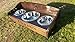 3 bowl dog bowl stand/backsplash