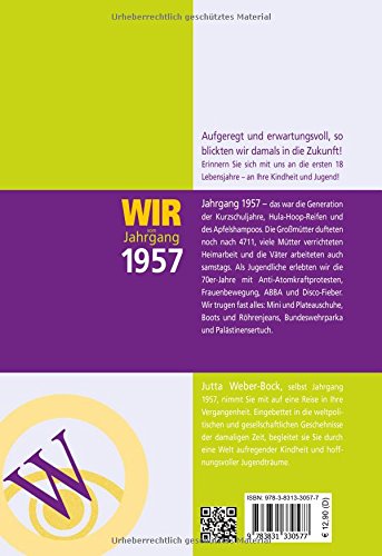 Wir Vom Jahrgang 1957 Kindheit Und Jugend Jahrgangsbande Amazon De Jutta Weber Bock Bucher
