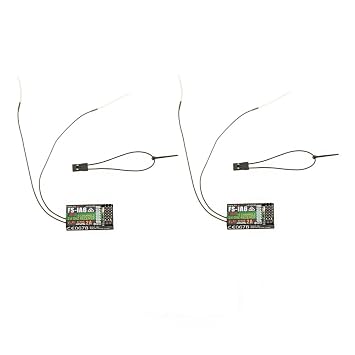 buy gool rc 2 pcs 2 4 g flysky fs i a6 6 channel remote control receiver with double antenna compatible flysky i4 i6 i10 gt2 e gt2 f gt2 g transmitter online amazon in