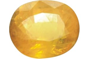 Tejvij And Sons Natural Yellow Sapphire Certified Gemstone