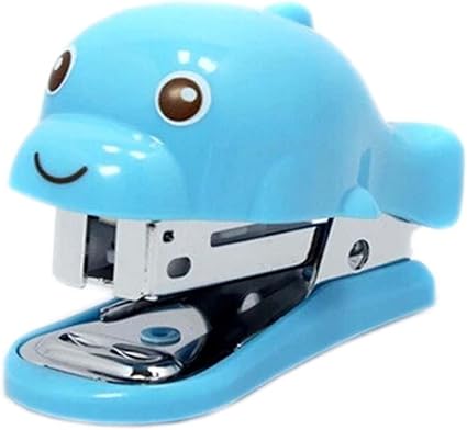 Amazon 文房具 オフィス用品 事務用品 簡易 製本 圧着 小型 可愛いイルカ ホッチキス ステープラー ホチキス 紙を綴じる 15枚とじ マックス針付き 2個 ホチキス 文房具 オフィス用品