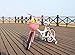 Colorbasket Front Handle Bar Kids Bike Basket, Water Resistant, Leather Straps, Pink