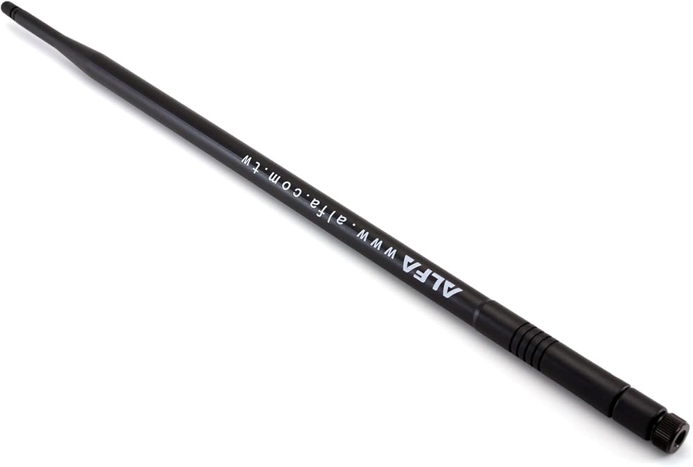 ALFA Network 9dBi WiFi Omni Directional Screw-On Antenna RPSMA Black