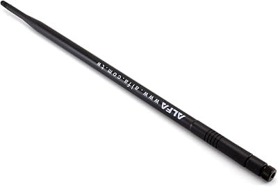 ALFA Network 9dBi WiFi Omni Directional Screw-On Antenna RPSMA Black