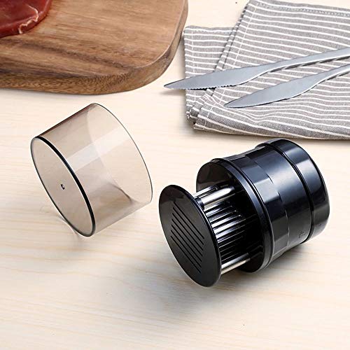 HouseHoo Meat Tenderizer, Professional Stainless Steel Meat Tenderizer Tool with 56-Blade, BBQ Tenderizer for Meat, Steak, Fish, Meat Tenderizer Needle, Manual Meat Tenderizer and Kitchen Accessories