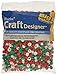 Darice Pony Opaque Xmas Beads (720/ Pack), 6mm by 9mm, Red/White/Green