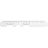 Ezyaid Metal PD Ruler - Pupillary Distance Ruler with Instructions for Myopia Distance Glasses, Pupil Measurement Tool for Pr