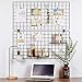 Kaforise Wire Wall Grid Panel, Multifunction Painted Photo Hanging Display and Wall Storage Organizer, Pack of 2, Size 31.5