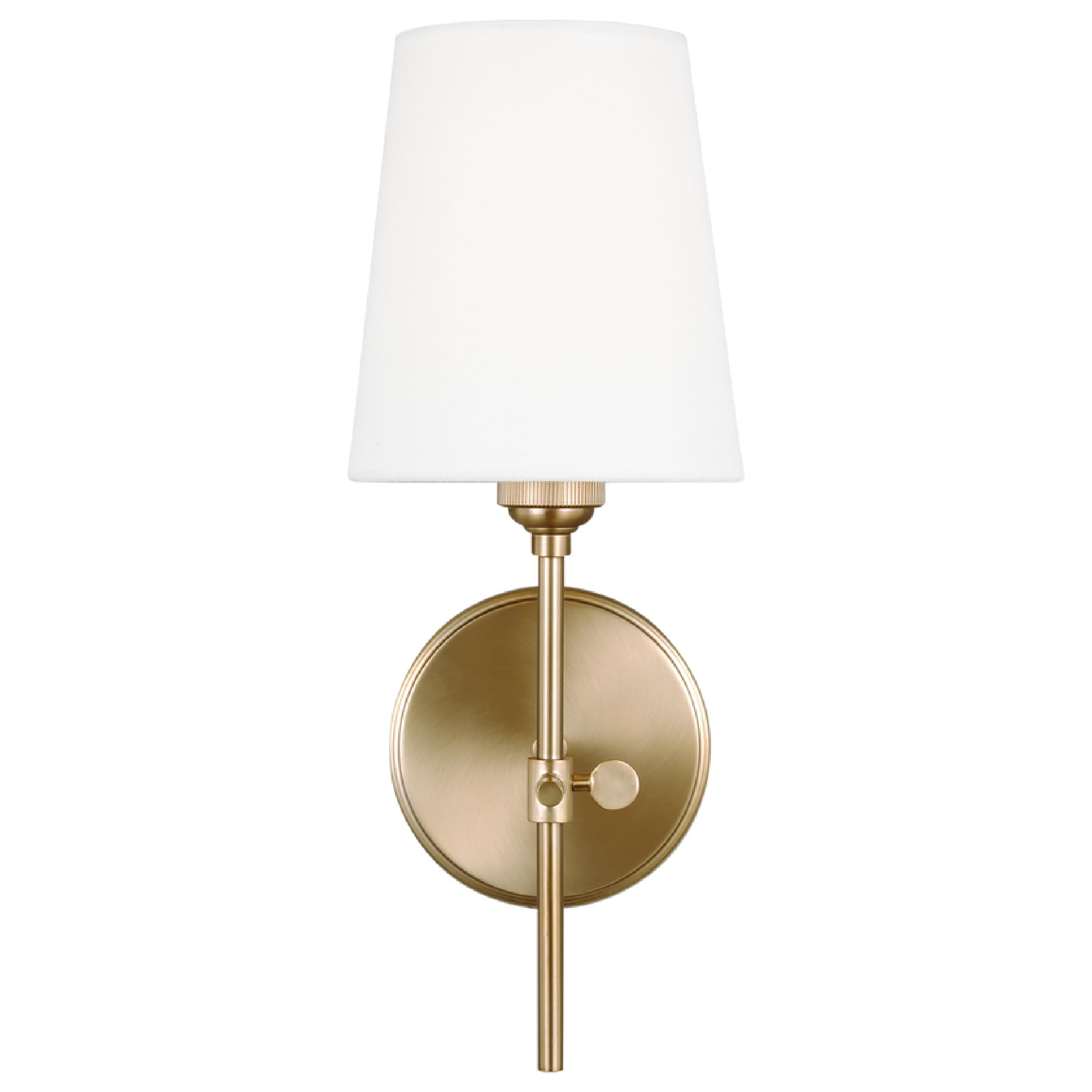 Photo 1 of Generation Lighting 1-Light Baker Bath Fixture Wall Lamp Satin Brass 4187201-848 | Bathroom Light Fixture for Home Decor | Wall Sconce Vanity Light Fixture and Bathroom Accessory