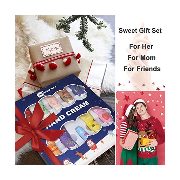 Hand-Cream-Gift-SetwFoot-Cream-Lip-Balm10-Packs-Christmas-for-Very-Dry-Hands-CareXmas-Birthday-Valentines-Mothers-Day-Gifts-Ideas-for-Women-Men-Mum-Her-Ladies-Grandma-Girls-Wife-Girlfriend Hand Cream Gift Set,w/Foot Cream & Lip Balm,10 Packs Christmas for Very Dry Hands Care,Xmas Birthday Valentines Mothers…