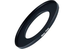 GZNLY 49mm to 77mm Step-up Adapter Rings Filter Adapter Black Metal Step Down Filter Ring Adapter Compatible with All Brand UV CPL ND Camera Lens Filter Stepping Rings (49mm-77mm)