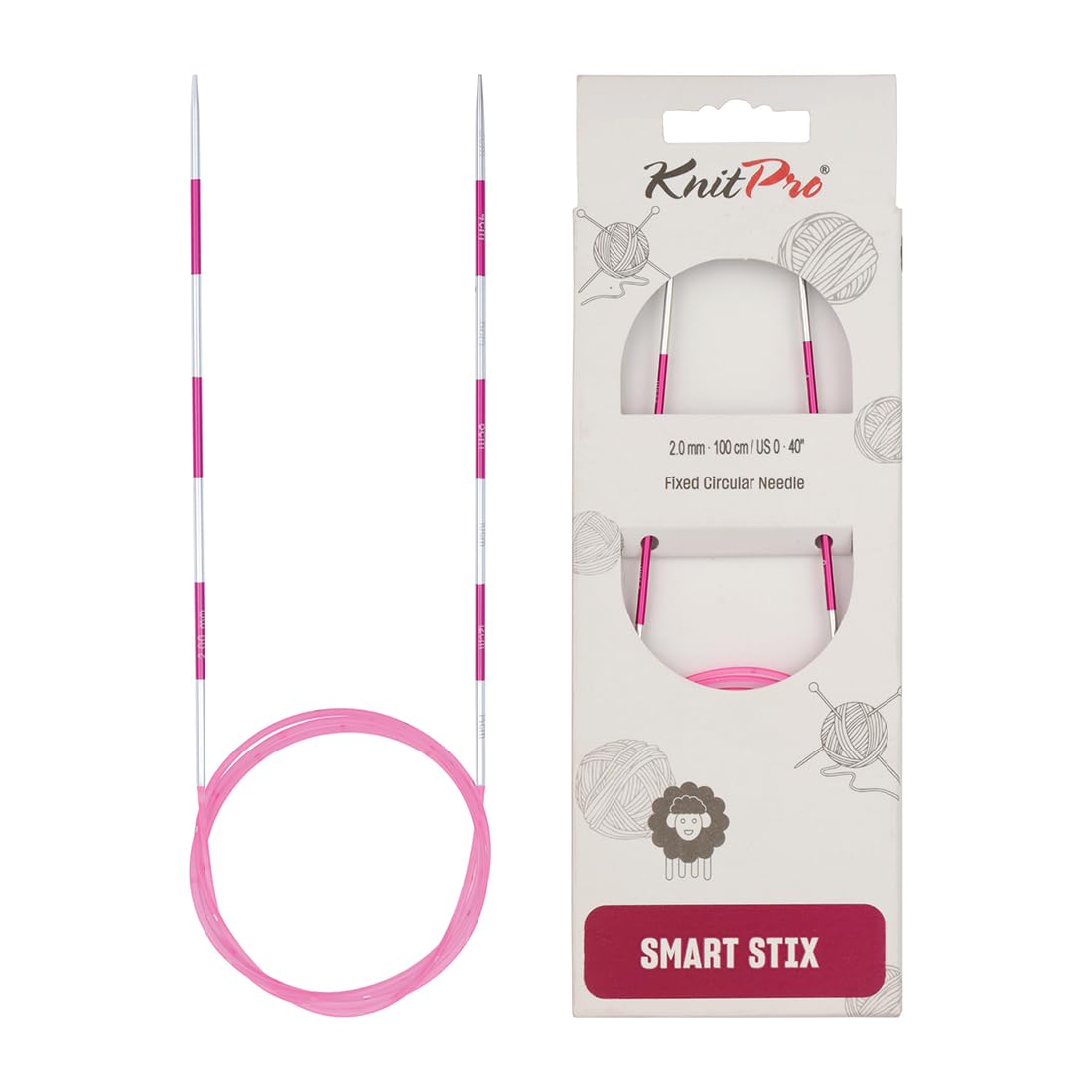 KnitPro Smartstix Fixed Circular Needles 40" (100cm) | 2.00mm