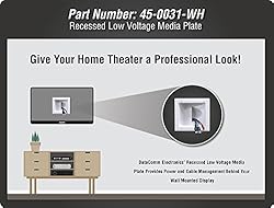DATA COMM Electronic 45-0031-WH Recessed Low