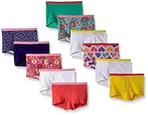 Fruit of the Loom Little Girls'  Boyshort , Assorted, 4(Pack of 11)