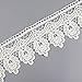 Yontree Floral Venise Lace Applique Sewing Trim Bridal Wedding Applique White 2 yards