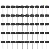 Rocaris 1" Black 300 Grit Abrasive Buffing Polishing Wheels Burr For Proxxon Dremel Rotary Tools-1/8"(3mm) Shank 50 Pack