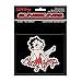 Betty Boop Rock Star Pose with Script Gem Crystals Car Truck SUV Home Office Window Decal Sticker - Cling Bling