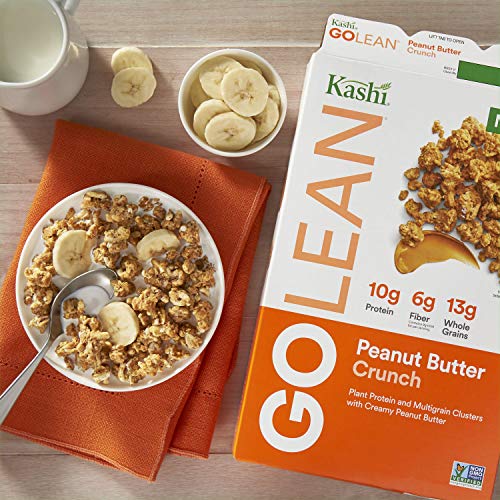Kashi GO, Breakfast Cereal, Peanut Butter Crunch, Good Source of