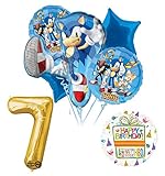 Mayflower Products Sonic The Hedgehog 7th Birthday Party Supplies and Balloon Decorations