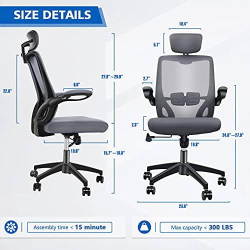 ENGBER Ergonomic Office Chair Home Computer Desk Chairs Lumbar