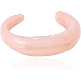 Chunky Acrylic Bracelet for Women,Vintage Candy Color Adjustable Bracelet Statement Irregular Geometry Wrist Bangle Classic Fashion Jewelry