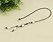 Women's Long Leather Necklace with Cultured Freshwater Pearl Pendant Costume Jewelry 18''