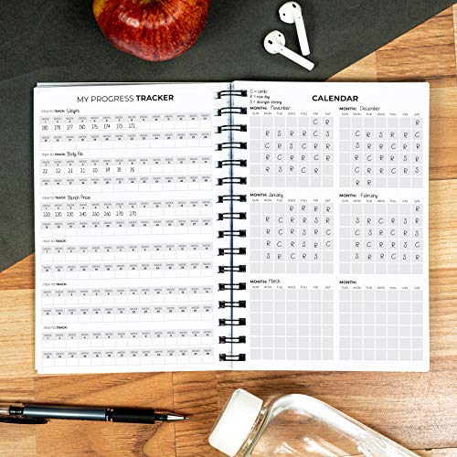 Clever Fox Fitness & Workout Journal/Planner Daily Exercise Log Book to