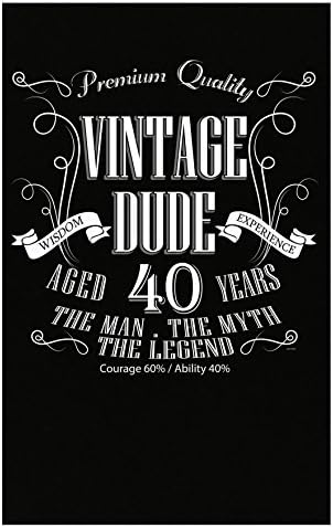 40th Birthday Gift For Him Vintage Dude Men Aged 40 Years - Poster