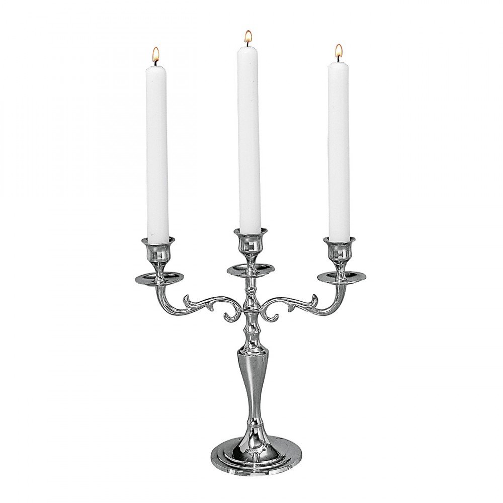 B B Candelabro A 3 Braccia In Argento Amazon it Casa E Cucina